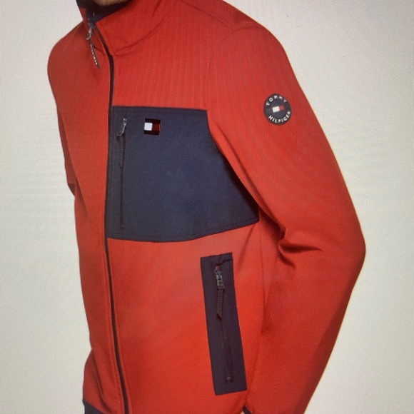 Tommy Hilfiger Men’s Regular-Fit Colorblocked Soft Shell Jacket - Picture 7 of 12